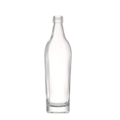 Stocked high quality 500 ml flint liquor vodka clear glass wine bottle with screw