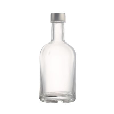 Custom 375ml extra flint screw stopper gin vodka tequila liquor alcohol spirits glass bottles 