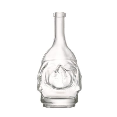 Factory Price best quality 500 ml Liquor Empty Clear Glass Vodka Bottle With Stopper 