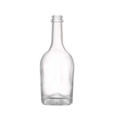 500 ml glass liquor bottle clear glass wine liquor long neck bottles vodka glass bottles 