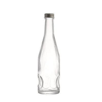 China manufacturer factory price empty liquor glass bottles 250 ml red wine with cover 