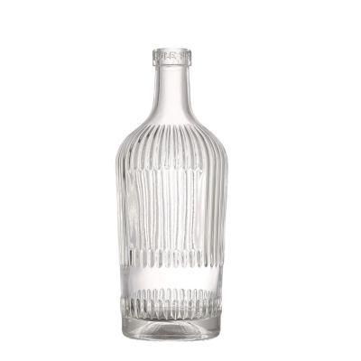 Manufacturer Spirits Super Flint Empty Clear Rum Liquor 700 ml Glass Wine Bottle 