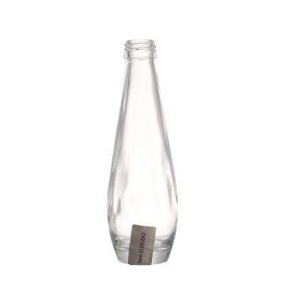 Reusable clear round 200 ml spirit wine liquor glass bottle price weight for whiskey 