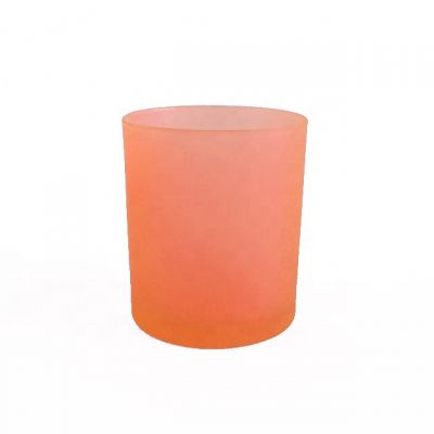 400ml Coloured Recycled Glass Candle Jar Pink Glass vessel for candle