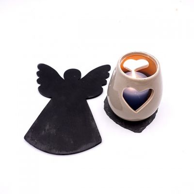 customized decorative cute ceramic candle jar/container/cup with heart pattern