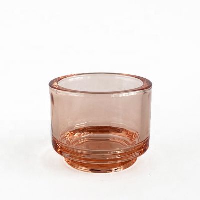 round thick high quality candle jars glass candle holder