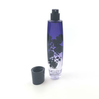 80ml beautiful flower glass perfume bottle 