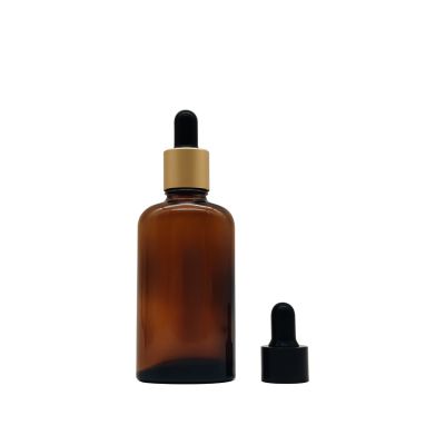 Hot Sale Luxury Dropper 30ml Cosmetic Amber Glass Essential Oil Bottle With Dropper