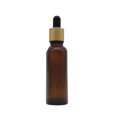 50ml E Liquid Glass Dropper Bottle With Pipette Amber Essential Oil Glass Flat Bottle With Private Label