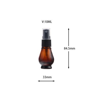 10ml Wholesale Brown Cosmetics Essential Oil Amber Glass Bottle