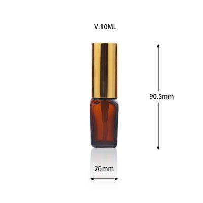 Amber Glass Organic Oil Bottle with Dropper for Luxury Cosmetic Packaging