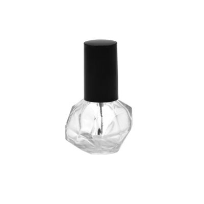 10ml clear fish shape gel nail polish glass bottle with plastic cap for gel nail polish