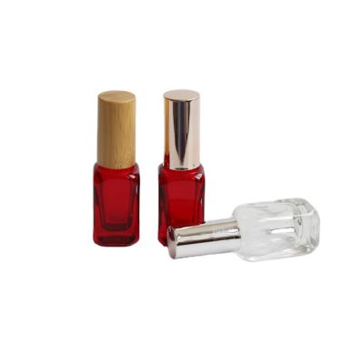wholesale simple style 13ml transparent nail polish glass bottle