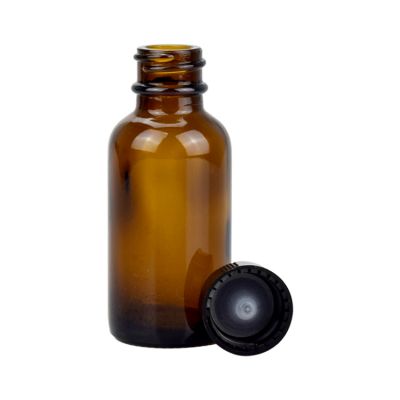cosmetic packaging containers empty glass amber bottles 1oz serum bottle 30ml bottle with black screw cap