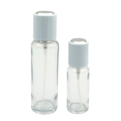 High End 100ml Clear Cylinder Fine Mist Atomizer Glass Perfume Bottles with Pump Sprayer 