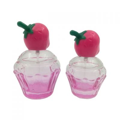 New 30ml 50ml Pink Spray Pump Glass Perfume Bottles with Lids