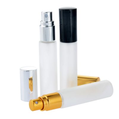 Factory 10ml Portable Glass Perfume Bottle with Aluminum Atomizer