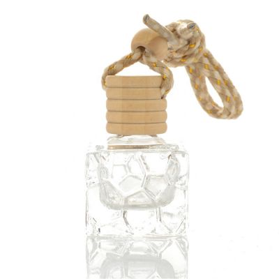 5 ML Portable Mini Glass Refillable Perfume Bottle Car Perfume Pendant Empty Bottle Indoor Hanging Air Purification