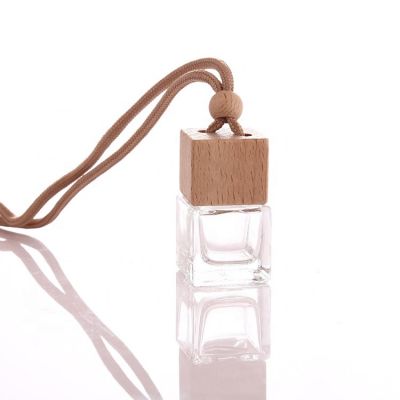 Clear Frosted Glass Aroma Bottle Hang Aromatherapy Essential oil Glass Bottles Car Perfume Bottle 6ml