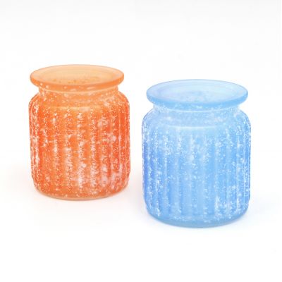 Factory Candle Container Color 8oz Glass Candle Jar