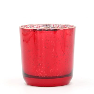 Red Colored Glass Candle Holder Votive Holder for Wholesale 