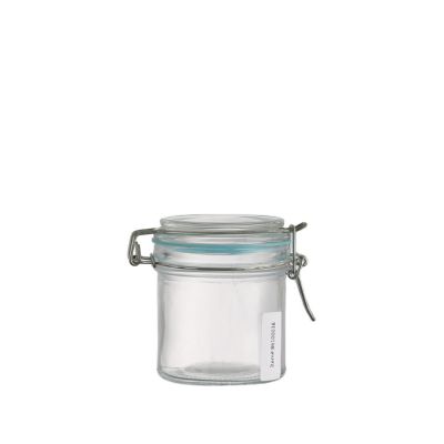 Empty Clear Low price 300 ml Containers Glass Storage Pickle Jar With Airtight Glass Lid 