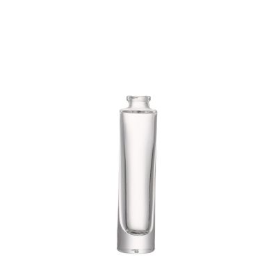 New inventions cosmetic packaging 13 ml Empty clear square glass perfume bottle with lid 