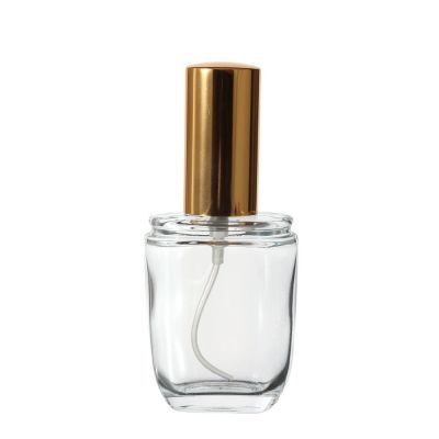 Luxury Cheap Price 40 ml Clear Empty Flat Shaped Glass Spray Perfume Bottle