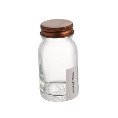Cheap price round mini 70 ml honey bird's nest wide mouth glass jar with screw