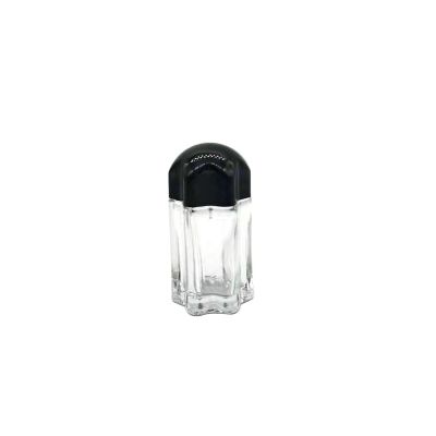 Small perfume bottle water emulsion sample bottle Hexagon spray pump