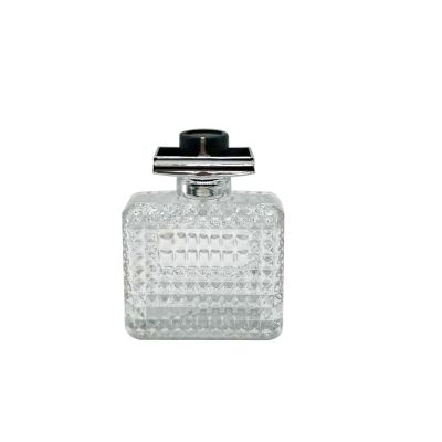 luxury cosmetic containers perfume bottle new design crystal glass bottle 