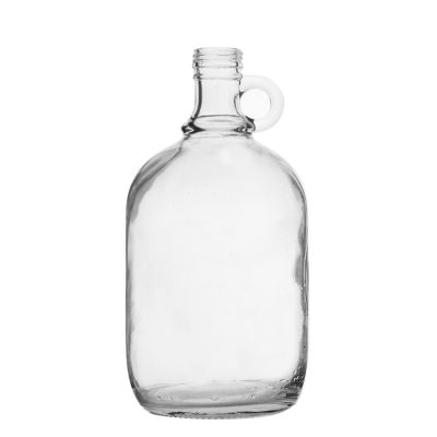 empty clear eco friendly large volume Glass Growler Bottles 