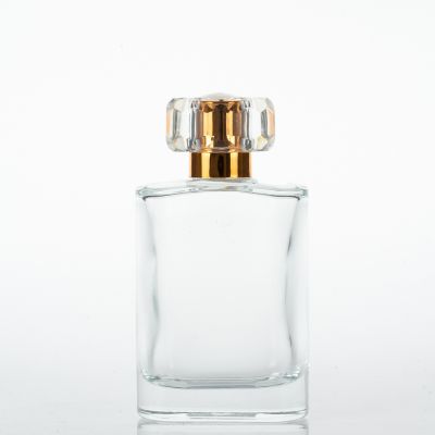 100ml glass perfume bottle with plastic cap