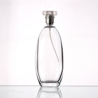 Classic Transparent Simple Empty 150ml Glass Perfume Cosmetic Lotion Spray Bottle Round Thicken Glass Perfume Bottle 