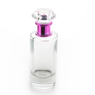 Hot sale new design flat round square 80ml 100ml empty spray glass perfume bottles Gold Silver sprayer 