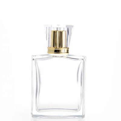 Handmade 50ml Simple Design Crystal glass perfume bottle 100 ml 110ml 120ml Crystal Healthy Body Bottles Empty 