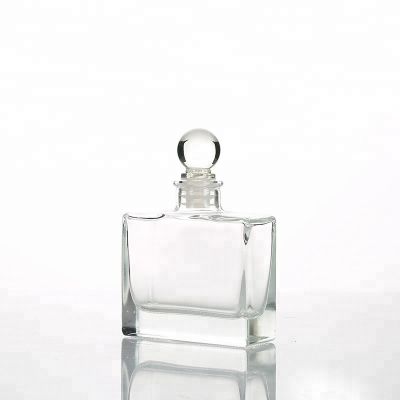 100ml Flat Square Quality Diffuser Glass Bottle 