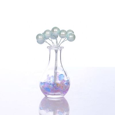50ml Unique shape Empty Air Freshener Aroma Glass Reed Diffuser Bottle 
