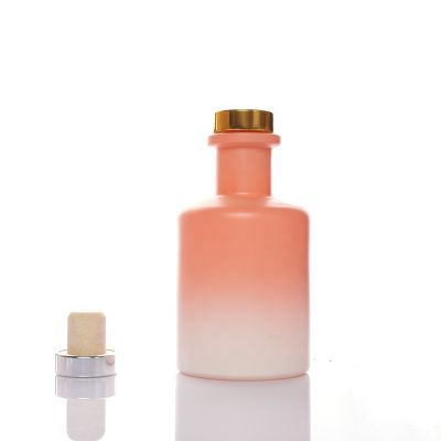 Empty Cylinder Shape 200ml Room Fragrance Glass Reed Diffuser Bottle 