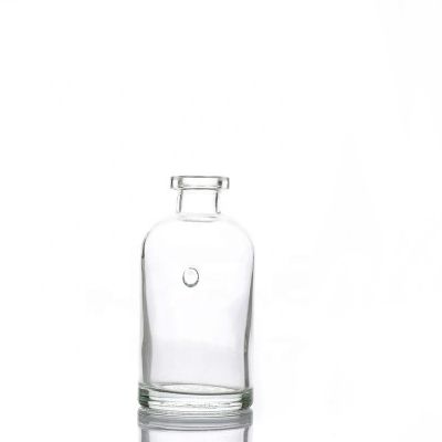 Unique design 250ml round shape glass diffuser bottle with hole 