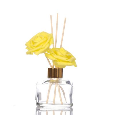 High Quality 150ml Round Clear Empty Room Reed Diffuser Glass Bottle For Decoration 