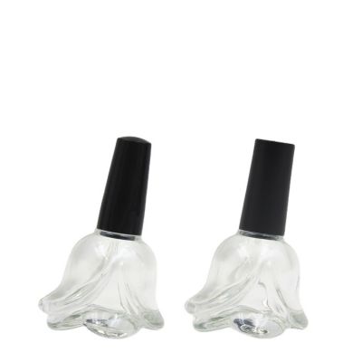 13.5ml fancy rose nail polish bottles empty glass bottle with brush and cap 