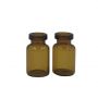 2ml glass cosmetic bottles for serum with rubber stopper cap 
