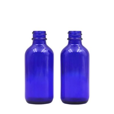 Wholesale 15ml 30ml 60ml 120ml 250ml 500ml 1000ml blue boston round glass bottle 
