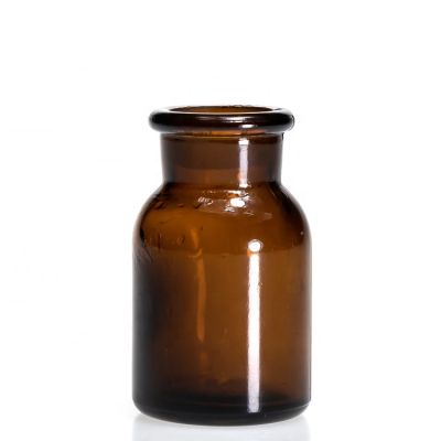 Custom Laboratory Glass Chemical Reagent Bottle 30ml Small Amber Reagent Bottle 