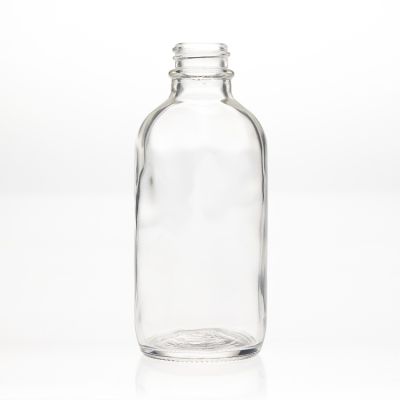 Online Supplier 120cc Pharmaceutical Grade Container 4oz Clear Glass Boston Round Bottle Wholesale 