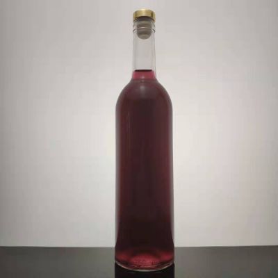 Wholesale Flint Glass White Clear Vodka 750ml Wine Bottle 