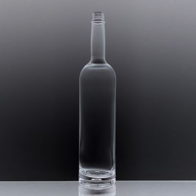 Screen Printing Glass White Vodka 750ml Spirit Bottles 