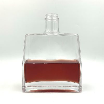 High Quality 700ml Square Wine Glass Bottle For Tequila 