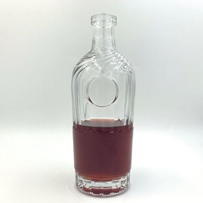 700ml Transparent Glass Wine Bottle Creative Glass Bottle 